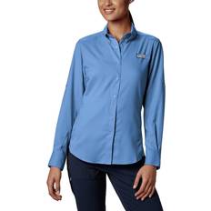 Columbia Women Shirts Columbia Women's Tamiami II Long Sleeve Shirt, White Capblue