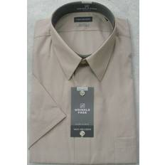 Van Heusen Men's Short Sleeve Dress Shirt Regular Fit Poplin Solid - Cameo Blue