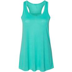 Turquoise Tank Tops Bella+Canvas Women's 8800 Flowy Racerback Tank - Teal