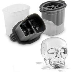 Transparente Moldes para paletas heladas Tovolo Skull Ice Mold, Set of 2 Molde para paletas heladas