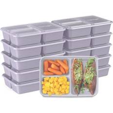 Purple Food Containers Bentgo Prep 3-Compartment Meal-Prep Custom-Fit Food Container