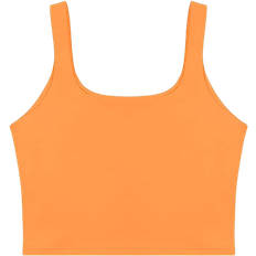 Hiking - Orange Tops ReoRia Women’s Sexy Cropped Tank Top - Orange