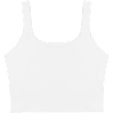 ReoRia Women’s Sexy Cropped Tank Top - White