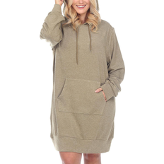 Ribbed - Women Sweaters White Mark Women’s Hoodie Sweatshirt Dress Plus Size - Green