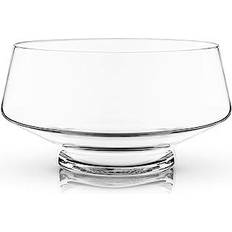 Crystal Glass Serving Bowls Viski Footed Punch Serving Bowl 12" 2.5gal