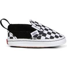 Kinderschuhe Vans Infant Checkerboard Slip-On V Crib - Black/True White