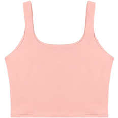 Hiking Tank Tops ReoRia Women’s Sexy Cropped Tank Top - Pink