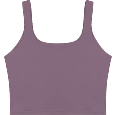 ReoRia Women’s Sexy Cropped Tank Top - Grey Purple