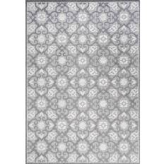 Jonathan Y Gallia Tile Trellis White, Gray 48x72"