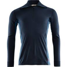 Aclima Polotrøjer Aclima WarmWool Polo Navy Blazer CoastalFjord