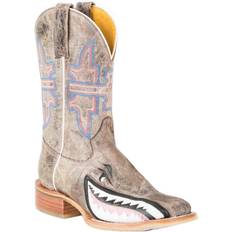 Gray - Men Riding Shoes Tin Haul Eater - Gnarly Pink Shark