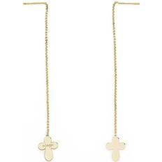 Ladies' Earrings Croce Gold Sterling - Silver