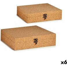 Brown Storage Boxes Gift Decor Dekorative Æsker MDF Opbevaringsboks