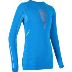 UYN Junior Visyon Underwear Shirt - Cyan Blue/Orange Shiny/Lime
