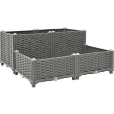 vidaXL Højbed 80x80x38 polypropylen Højbed