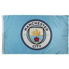 Productos para aficionados al deporte Premiership Soccer Bandera con escudo del Manchester City