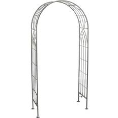 Grey Trellises Charles Bentley Wrought Iron Arch Grey wilko Garden