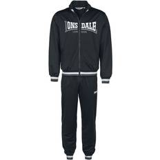 3XL Combinaisons Lonsdale Poolewe Jogging Noir - Black/White/Grey