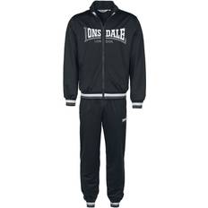 Lonsdale Poolewe Joggingdragt - Sort/Hvid