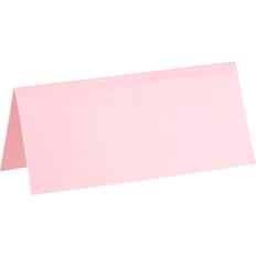 Pink Lykønskningskort & Invitationskort Bordkort ensfarvet LYSERØD