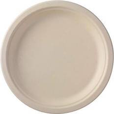 Beige Juhlatarvikkeet Multi Lautanen pyöreä Ø15 cm, tasainen reuna bagasse Rasvanpitävä FF beige,125 kpl/ps (125 kpl)