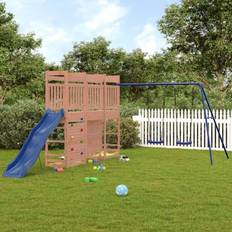 vidaXL Outdoor Playset Solid Wood Douglas Brown