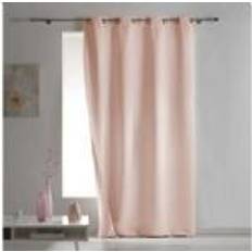 Rose Rideaux Rideau A Oeillets Absolu Rose 140 x 260 cm