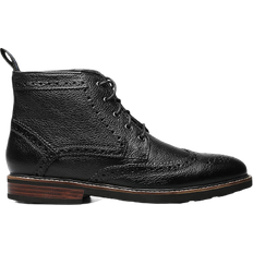 Nunn Bush Odell Wingtip - Black Tumbled