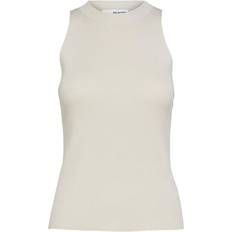 Nylon Camisetas de tirantes Selected Sleeveless Knitted Top - Birch