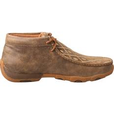 Slip-On - Women Chukka Boots Twisted X Chukka Driving Mocs - Bomber/Tan