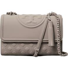 Tory Burch Fleming Matte Convertible Shoulder Bag - Gray Heron