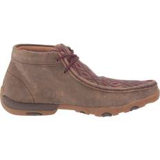 Slip-On - Women Chukka Boots Twisted X Chukka Driving Mocs - Bomber/Mahogany