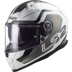 MC-utstyr LS2 FF811 VECTOR II METRIC Integralhelm weiss-titan-silber