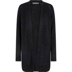 Seide Cardigans Mos Mosh Thora Long Cardigan Cardigan Black