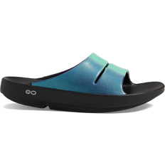 Oofos women slides Oofos OOahh Luxe - Atlantis
