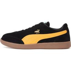 Puma Unisex Liga Suede Trainers Black-radiant Yellow-team Gold