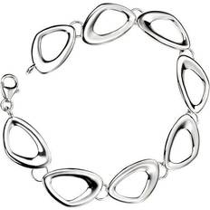 Beginnings Silver bracelet b3331 pebble shape linked 925 silver bracelet