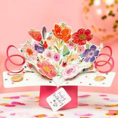 Party Supplies Second Nature Pop Ups Second Nature Mixed Flowers Pop Up Birthday Card