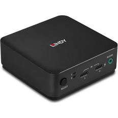 Switchs KVM Lindy Commutateur écran-clavier-souris/audio Type C, DisplayPort 1.2 2 x KVM port(s) 1 utilisateur local de bureau