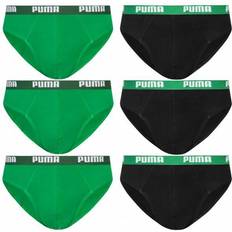 Uomo - Verde Mutande Puma Basic Brief Herren Slip 6er-Pack 521030001-327