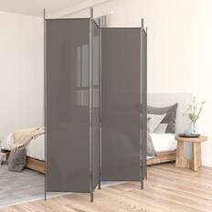 Room Dividers vidaXL Anthracite, 200 Fabric Privacy Screen Paravent Room Divider