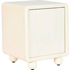 Dkd Home Decor Nightstand White MDF Wood Bedside Table