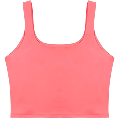 ReoRia Women’s Sexy Cropped Tank Top - Peach Pink