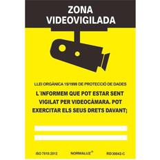 Barato Control de plagas Seíal Zona Videovigilada Pvc 0.7 mm 21x30 cm Normaluz