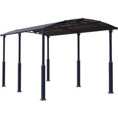 Abris voitures Palram Carport Arcadia Alpine 64 Gris Anthracite 6.49 x 3.52 m (Surface du bâtiment )