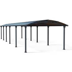 Plástico Aparcamientos cubiertos Palram Canopia Arcadia Cochera Aluminio 3.6 x 13 m (Área de construcción )