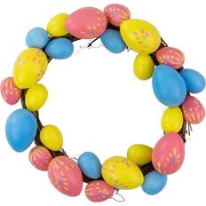 Plastic Easter Decorations Northlight Egg Spring Grapevine Wreath Easter Decoration 3"