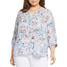 NYDJ Pintuck Blouse Plus Size - Becca Bouquet