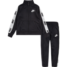 Black Tracksuits Nike Toddler Taping Tricot Set - Black/White (76G796)