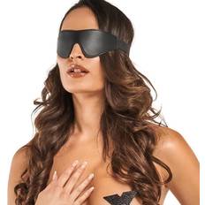 Faux Leather Blindfold Black